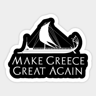 Ancient Greek Trireme Naval History Make Greece Great Again Sticker